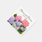 Serviette En Papier Bouquet Hydrangea (Coin)
