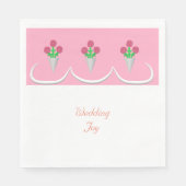 Serviette En Papier Bouquet mariage—Joie Mariage (Devant)