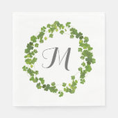 Serviette En Papier bouquet shamrock, jour de st patrick (Devant)