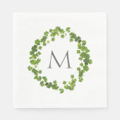 Serviette En Papier bouquet shamrock, jour de st patrick (Devant)