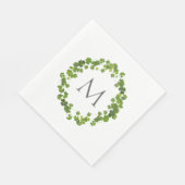 Serviette En Papier bouquet shamrock, jour de st patrick (Coin)