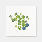 Serviette En Papier bouquet shamrock, jour de st patrick (Devant)