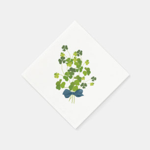 Serviette En Papier bouquet shamrock, jour de st patrick