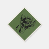 Serviette En Papier Bouquet Trèfle Irlandais St. Patrick's Day (Coin)