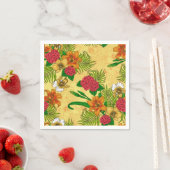 Serviette En Papier Bouquet tropical (En situation)