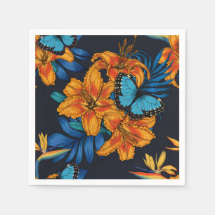 Serviette En Papier Bouquet tropical