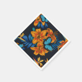 Serviette En Papier Bouquet tropical (Coin)