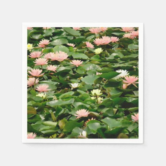 Serviette En Papier Bouquet Water Lily (Devant)