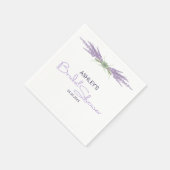 Serviette En Papier Bouquets de fleurs de lavande pour une baby shower (Coin)