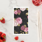 Serviette En Papier Bouquets de Roses 3 (En situation)