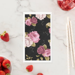 Serviette En Papier Bouquets de Roses 3