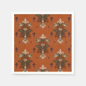 Serviette En Papier Bouquets floraux mariage Art Nouveau Cocktail (Devant)