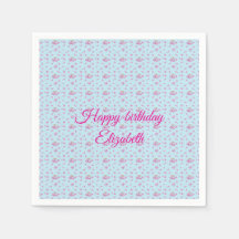 bourgeons de lilas et motif floral Joyeux annivers