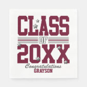 Serviette En Papier Bourgogne|Année de la classe d'études supérieures  (Devant)