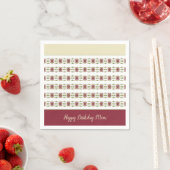 Serviette En Papier Bourgogne avec crème (En situation)