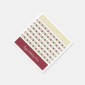 Serviette En Papier Bourgogne avec crème (Coin)