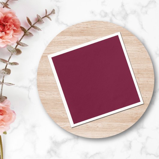 Serviette En Papier Bourgogne foncée