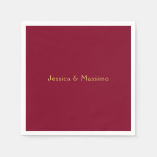 Serviette En Papier Bourgogne Or Professionnel Tendance Minimaliste No