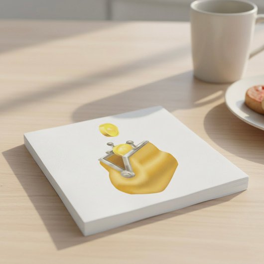 Serviette En Papier Bourse de pièces d'or