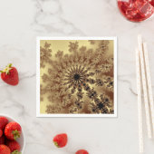 Serviette En Papier Bourse fractale de l'or (En situation)