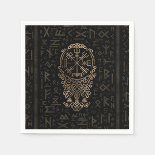 Serviette En Papier Boussole de Vegvisir - de Viking sur le motif de
