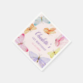 Serviette En Papier Bouteille d'aquarelle 1er anniversaire (Coin)