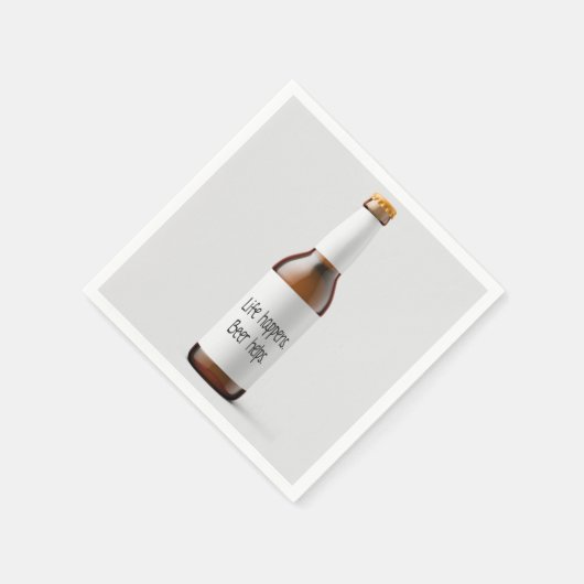 Serviette En Papier bouteille de bière avec devis (Coin)