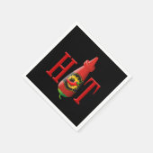 Serviette En Papier Bouteille de sauce chaude (Coin)