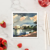 Serviette En Papier Bouteille de sel, Bermudes - Peinture de Winslow H (En situation)