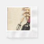 Serviette En Papier Bouteille de vin (Devant)
