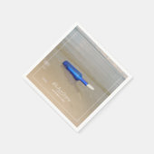 Serviette En Papier Bouteille Sur Mariage De Sable De Plage (Coin)