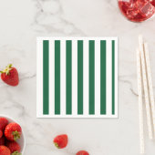 Serviette En Papier Bouteille vintage classique Vert & Blancs (En situation)