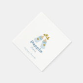 Serviette En Papier Bouteilles bleu Poppin Boy Baby shower (Coin)