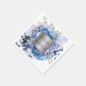 Serviette En Papier Bouteilles bleues du logo de l'entreprise (Coin)