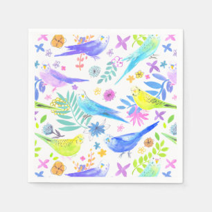 Serviette En Papier Bouteilles en Aquarelle Whimsical