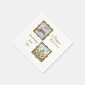 Serviette En Papier Boutique Gold Frame Photo Keepsake Easter (Coin)