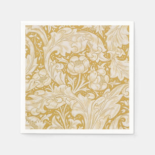 Serviette En Papier Bouton de célibataire en or de William Morris Flor