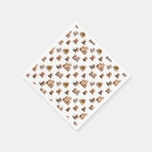 Serviette En Papier Boutons adorables ! (Coin)