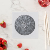 Serviette En Papier Bouts : Lune (En situation)