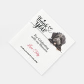Serviette En Papier Bouvier des Flanders chien Mariage Réception (Coin)
