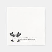Serviette En Papier Bow Champagne (Devant)