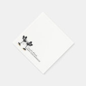 Serviette En Papier Bow Champagne (Coin)