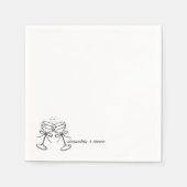 Serviette En Papier Bow Champagne (Devant)