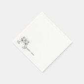 Serviette En Papier Bow Champagne (Coin)