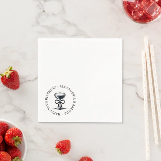 Serviette En Papier Bow Champagne (En situation)