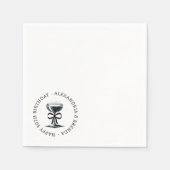 Serviette En Papier Bow Champagne (Devant)