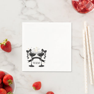 Serviette En Papier Bow Champagne
