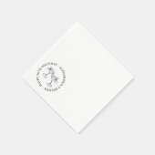 Serviette En Papier Bow Champagne (Coin)