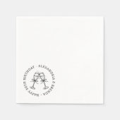 Serviette En Papier Bow Champagne (Devant)