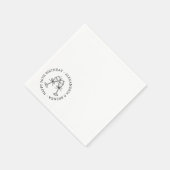 Serviette En Papier Bow Champagne (Coin)